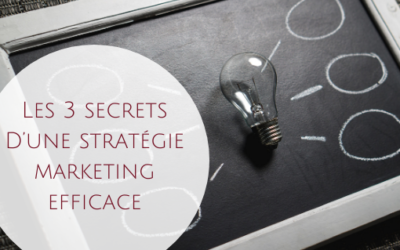 Les 3 secrets d’une stratégie marketing efficace